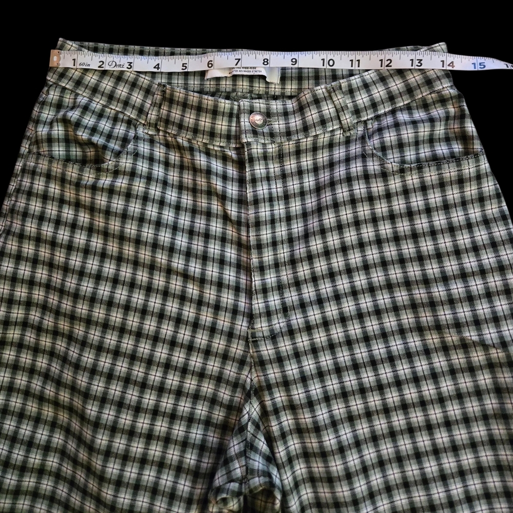 Black and White Plaid Pants - Picture 2 of 8